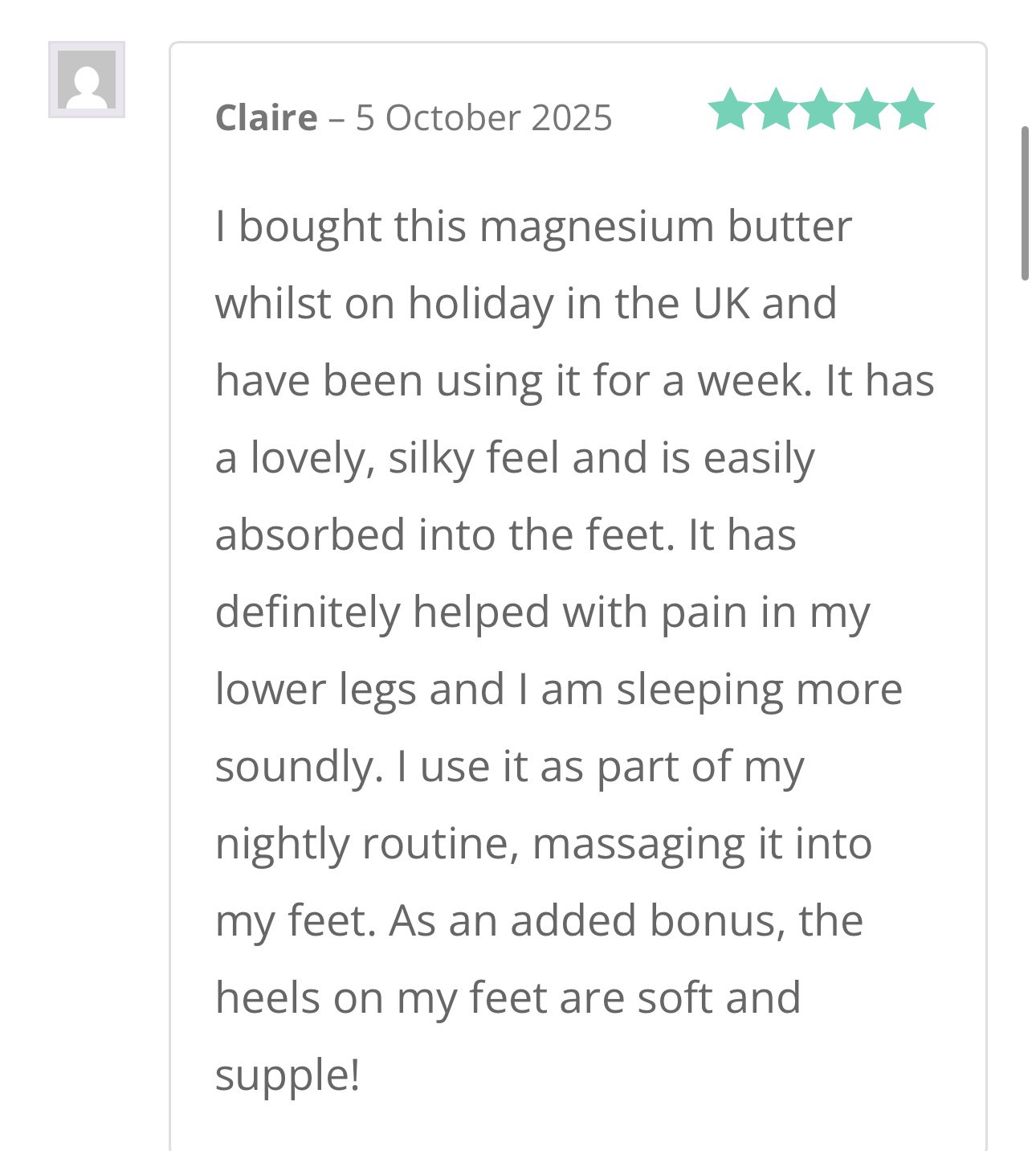 organic magnesium sleep butter