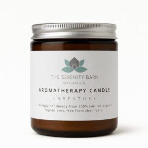 organic aromatherapy candle breathe