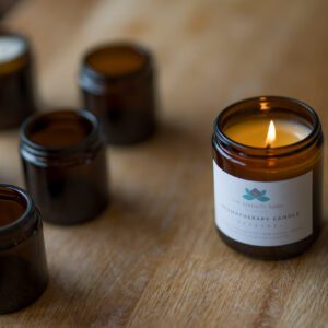 organic aromatherapy candle festive